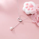 Pearl heart necklace nz