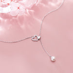 Pearl heart necklace nz