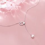 Pearl heart necklace nz