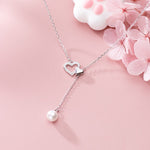 Pearl heart necklace nz