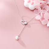 Pearl heart necklace nz