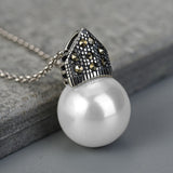 Pearl necklace with crown nz