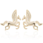 Pegasus Horse Earrings Gold nz