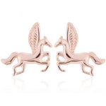Pegasus Horse Earrings Pink nz
