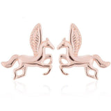Pegasus Horse Earrings Pink nz