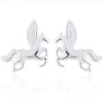 Pegasus Horse Earrings Silver nz