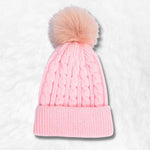 Pink beanie with pom nz