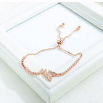 Pink butterfly bracelet nz