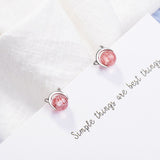 Pink Cat Moon Earrings nz