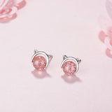 Pink Cat Moon Earrings nz