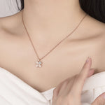 Pink clover necklace nz