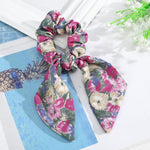 Pink floral scrunchie nz
