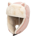 Pink fur trapper hat nz