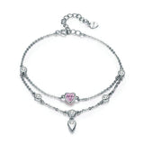 Pink heart bracelet Type nz