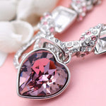 Pink heart charm bracelet Type nz