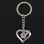 Pink heart keyring nz