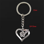 Pink heart keyring nz