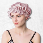 Pink silk sleep cap nz