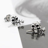Pink skull earrings nz