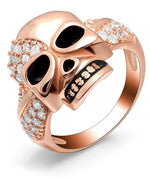 Pink skull ring 52 mm / Rose gold nz