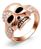 Pink skull ring 52 mm / Rose gold nz