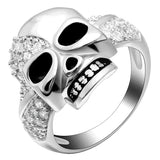 Pink skull ring 52 mm / Silver nz