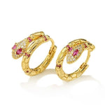 Pink snake diamond earrings nz
