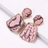 Pink snake earrings nz