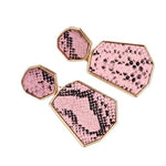 Pink snake earrings nz