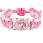 Pink Unicorn bracelet for girls Rainbows / nz