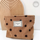 Polka Dot Toiletry Bag Brown nz