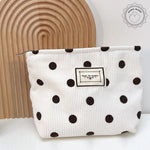 Polka Dot Toiletry Bag White nz