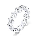 Precious Silver flower ring 51.9 mm nz