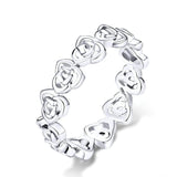 Precious Silver flower ring 51.9 mm nz