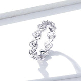Precious Silver flower ring nz