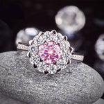 Precious stone flower ring nz