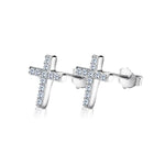 Prestige cross earrings Silver nz
