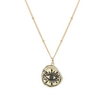 Protective eye necklace Retro gold nz