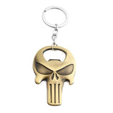 Punisher bottle opener keyring Gold nz