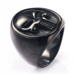 Punisher Signet Ring 7 (54.4 mm) / Black nz