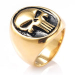 Punisher Signet Ring 7 (54.4 mm) / Gold nz