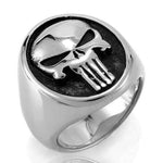 Punisher Signet Ring 7 (54.4 mm) / Silver nz