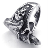 Punk steel ring nz