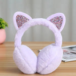 Purple cat ear warmers nz