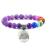 Purple Chakra Tree Bracelet nz