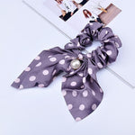 Purple hair tie with beads nz