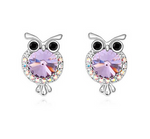 Purple owl earrings nz