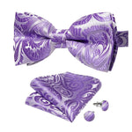 Purple vintage bow tie Lavender purple paisley nz