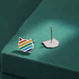 Rainbow cat earrings nz