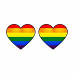 Rainbow Heart Earrings nz